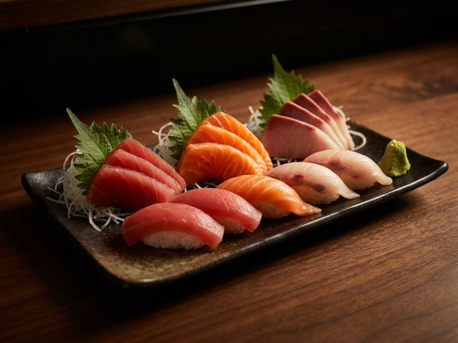 Sushi & Sashimi Dinner: Sushi and sashimi, chef's choice