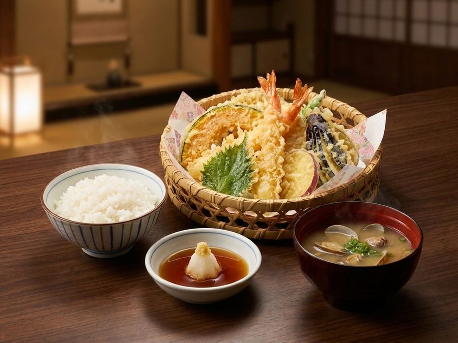 Tempura Dinner: A full tempura dinner