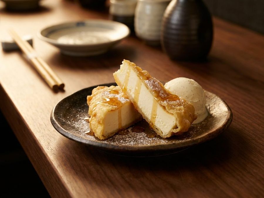 Fried Cheesecake: With vanilla ice cream